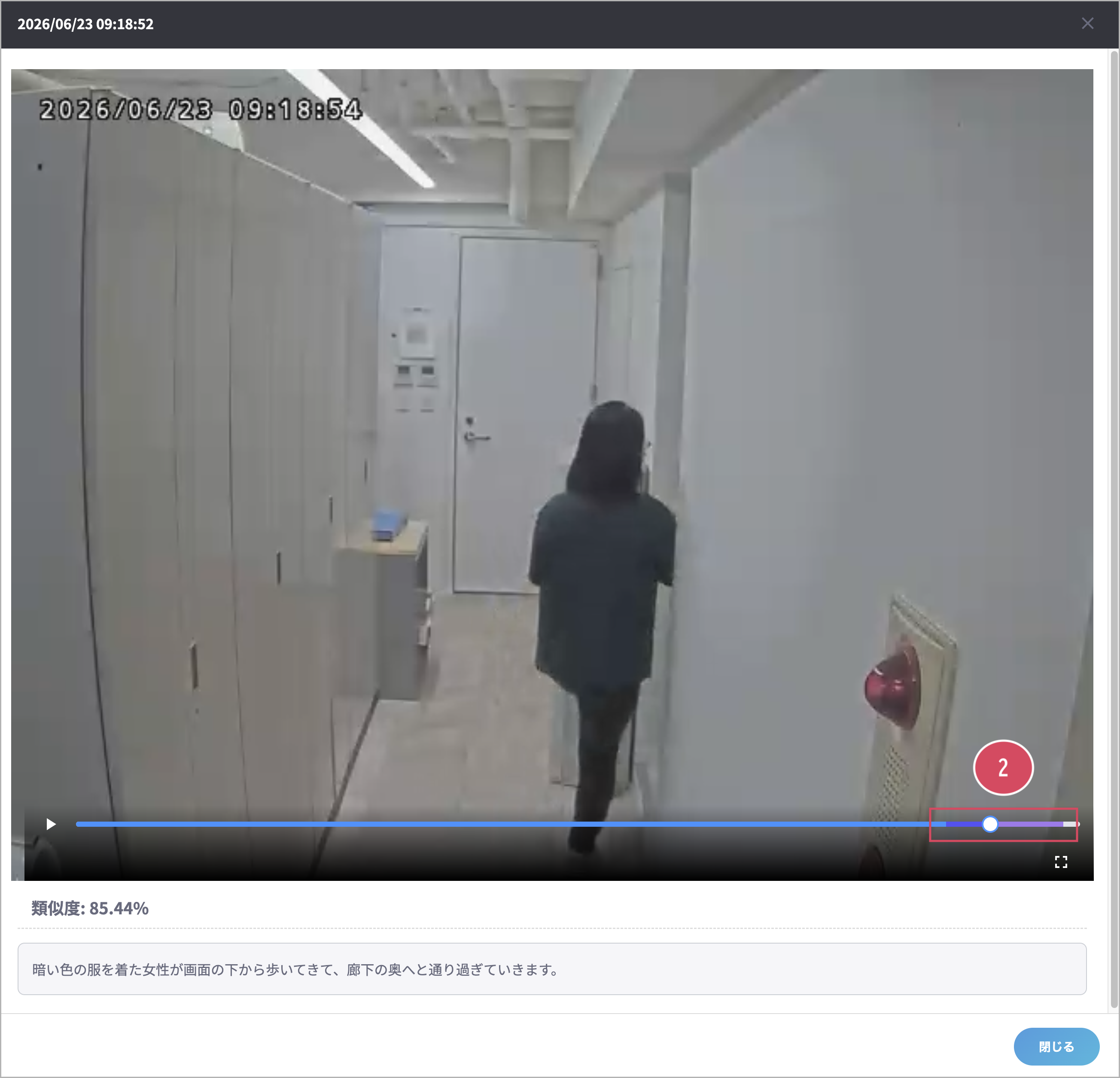 映像を再生する